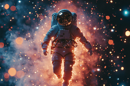 Incredible astronaut floats through, a Photo by Iftikhar Alam