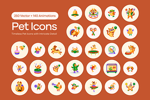 Pet Icon Art Set, a Duotone Icon by Vectors Market
