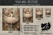 Ballerina Portraits, Pink Paper, a Person Illustration by Digital Art Mahdiseño (Thumbnail 2 of 9)