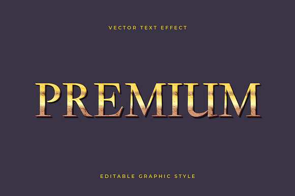Metallic Gold Bold Text Effect preview 3