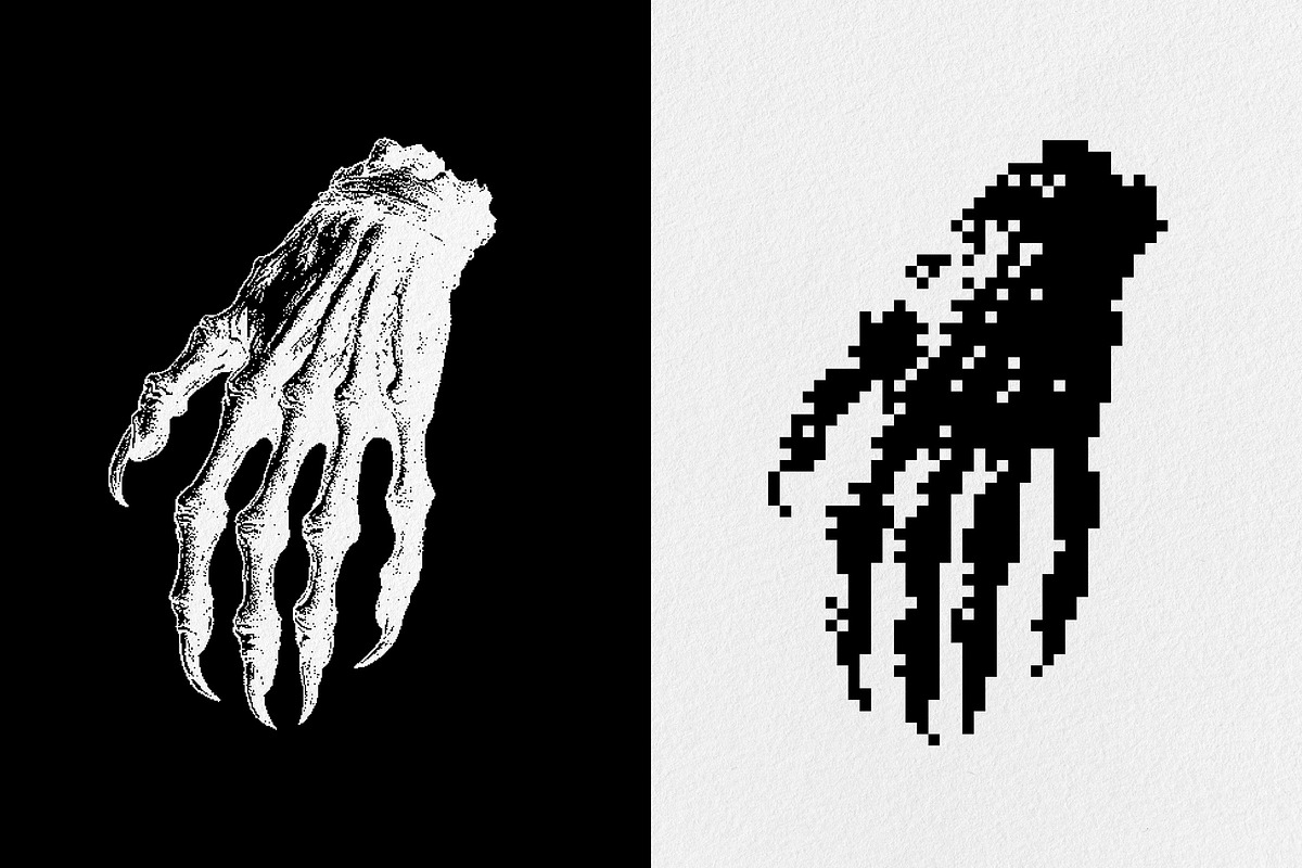 Dark Aesthetic Dithering Bundle, an Object Graphic by pixelbuddha.net (Photo 12 of 22)