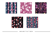 Cherry Blossom Retro Art Patterns, a Pattern Graphic by karenfoleyphoto (Thumbnail 14 of 17)