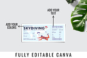 Skydiving Gift Ticket Canva Template, an Invitation Template by Snapybiz (Thumbnail 5 of 10)