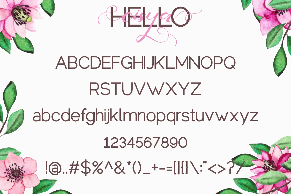 Hello Eisya -  Font Duo, a Script Font by PutraCetol Studio (Photo 9 of 10)