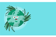 Save earth illustration background, an Object Illustration by foxndeer (Thumbnail 2 of 4)
