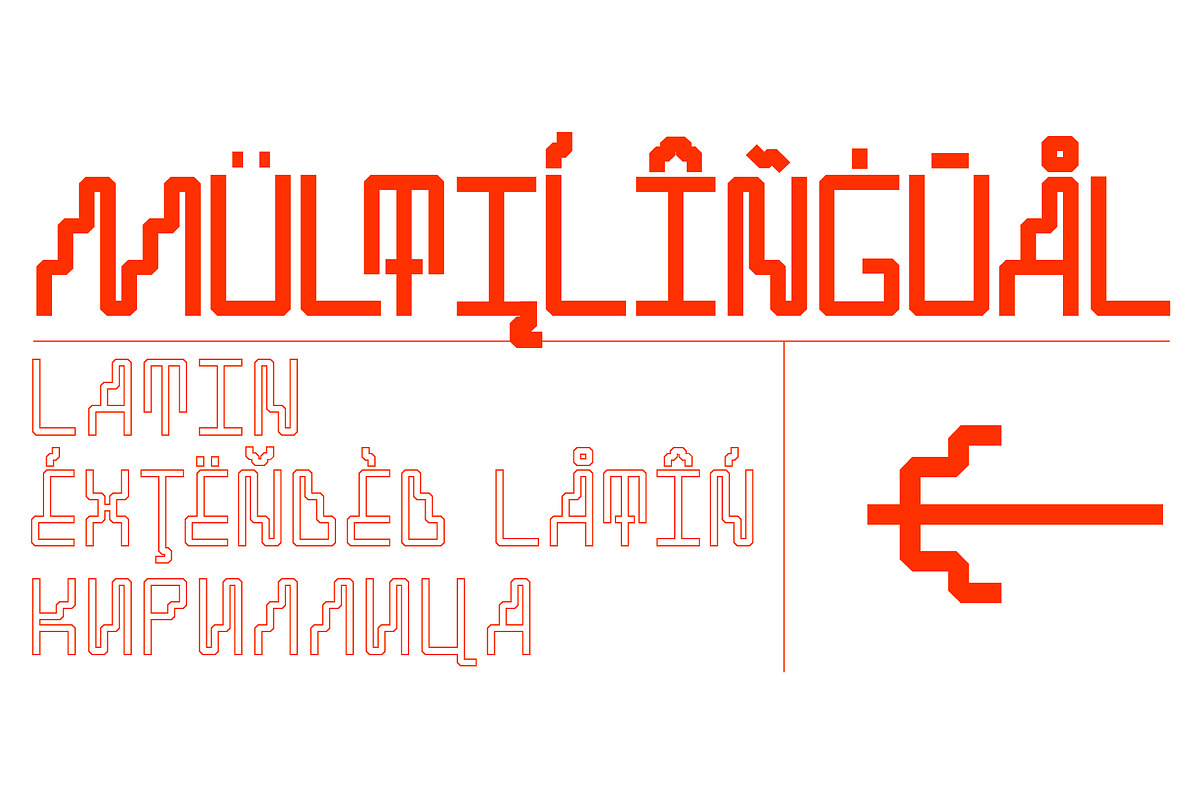 SK Cynic — Industrial Geometric Font, a Font by Shriftovik Type Foundry (Photo 5 of 12)