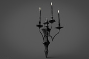 Vintage chandelier, a Light 3D Model by Snji | 3D Models (Thumbnail 3 of 8)
