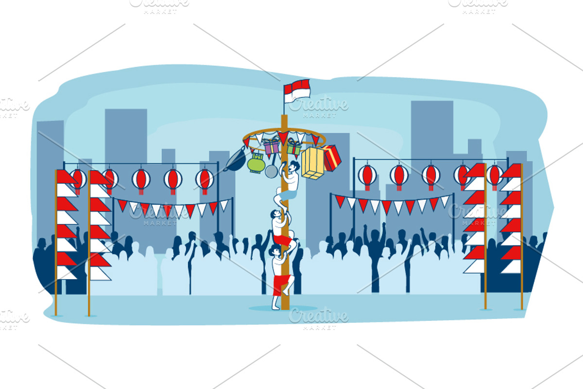 Indonesian Independence Day, a Person Illustration by DelusionLab (Photo 2 of 3)