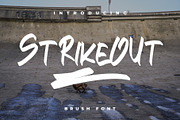 STRIKEOUT || Brush Font, a Script Font by Raseuki (Thumbnail 1 of 13)