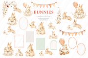 Cute Bunny Bundle Gingham Clipart, an Animal Illustration by Sunflower Day Love (Thumbnail 3 of 4)