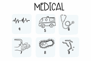 Medical Symbols Fonts