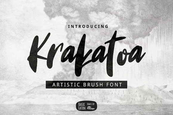 Krakatoa Brush Font preview 6