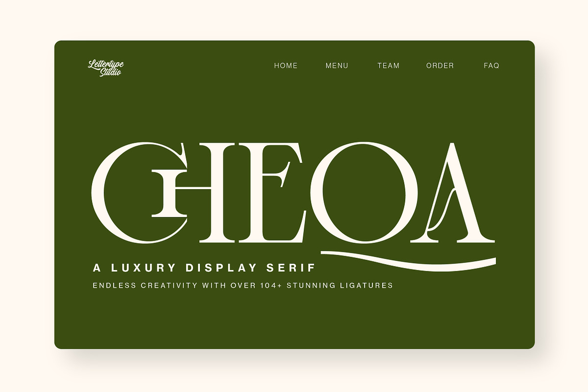 Cheqa a Luxury & Elegant Serif, a Serif Font by Lettertype Studio (Photo 10 of 15)