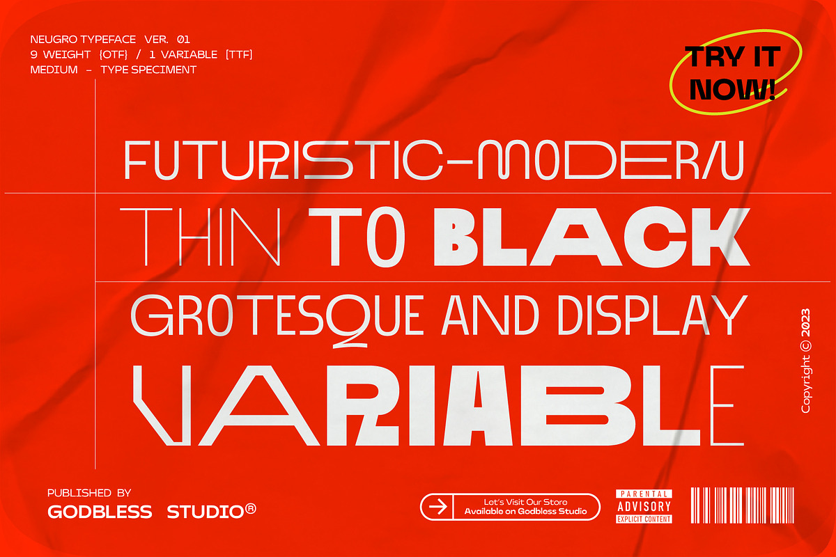Neugro Typeface (50% OFF), a Sans Serif Font by Godbless Studio (Photo 12 of 14)