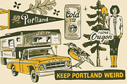 Oregon Campout: Patterns + Graphics, a Pattern Graphic by Bruised Goods (Thumbnail 2 of 21)