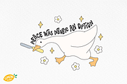 Retro Silly Goose PNG, an Animal Illustration by LemonDesign (Thumbnail 7 of 13)