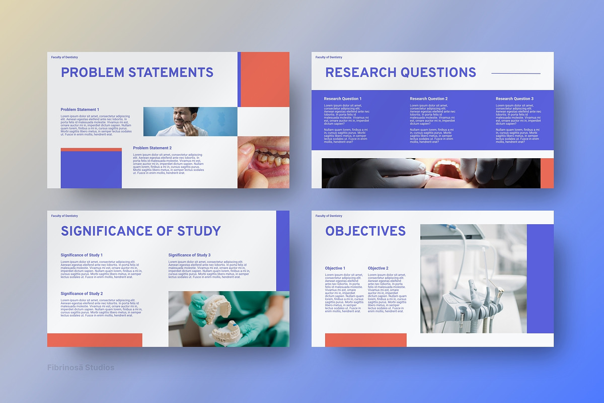 Dentistry Thesis Defense PowerPoint, a Presentation Template by FIBRINOSÄ (Photo 5 of 6)