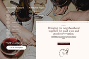 Wine Bar/Venue Website Template, a Squarespace Template by WebInAWeek (Thumbnail 2 of 6)
