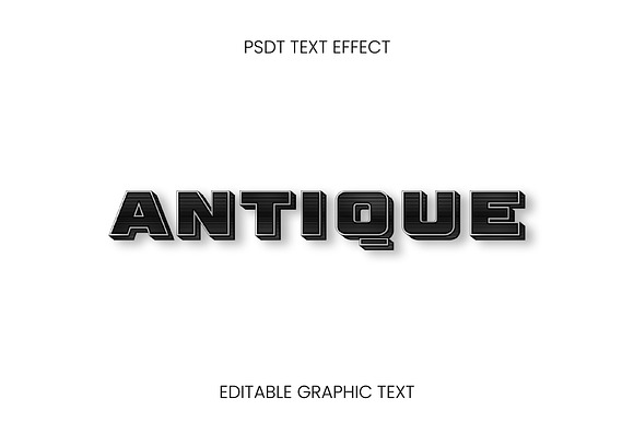 Retro Bold Outline 3D Text Effect preview 3