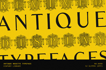 Vintage Ornate Badge Font - No.8