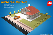 Low Poly Buildings Pack, an Architecture 3D Model by multimedia4ds (Thumbnail 9 of 10)