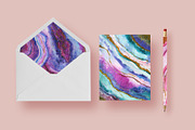 Agate 2 watercolor collection, a Texture Graphic by digital_essence (Thumbnail 10 of 12)