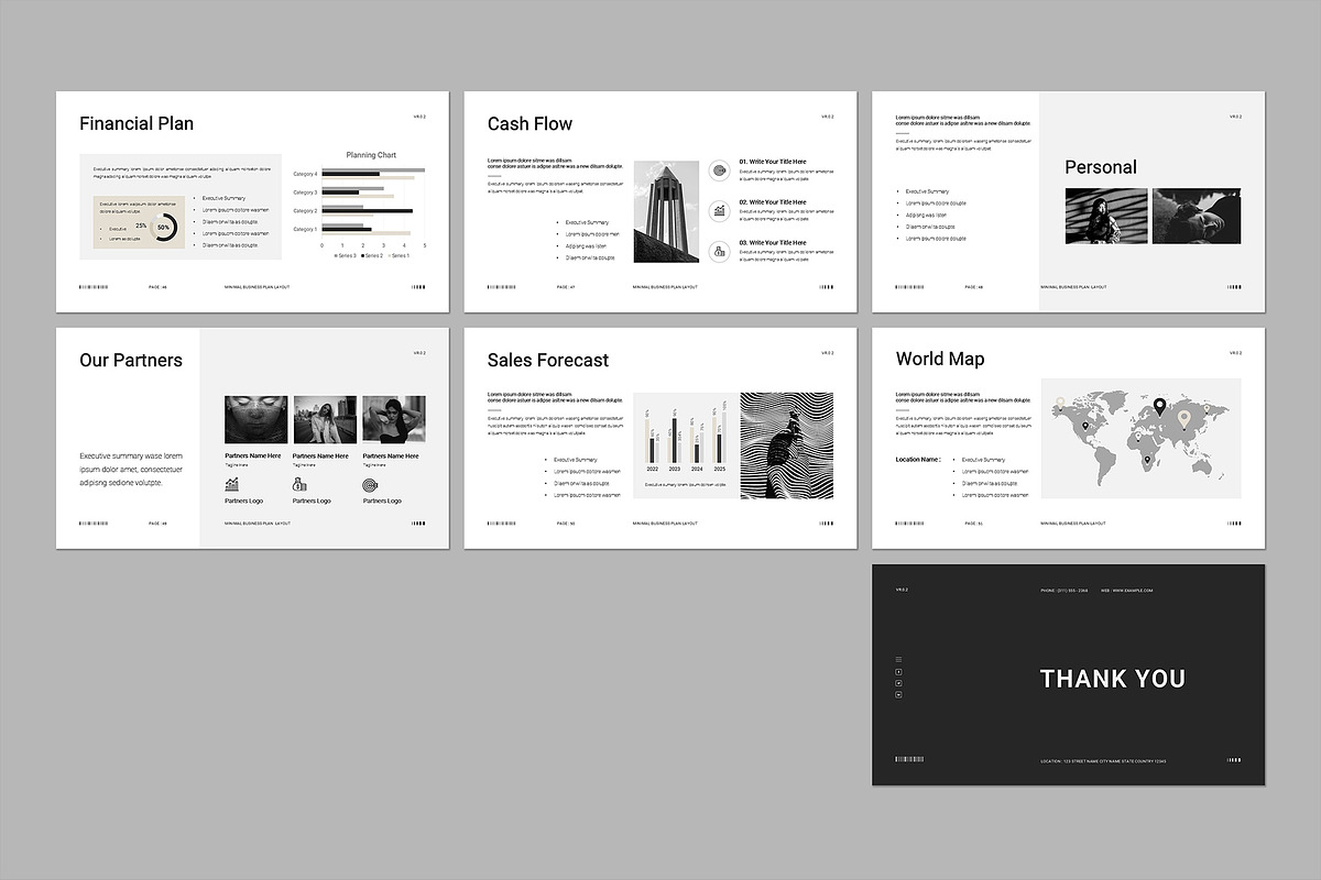 Minimal Business Plan Template preview 7