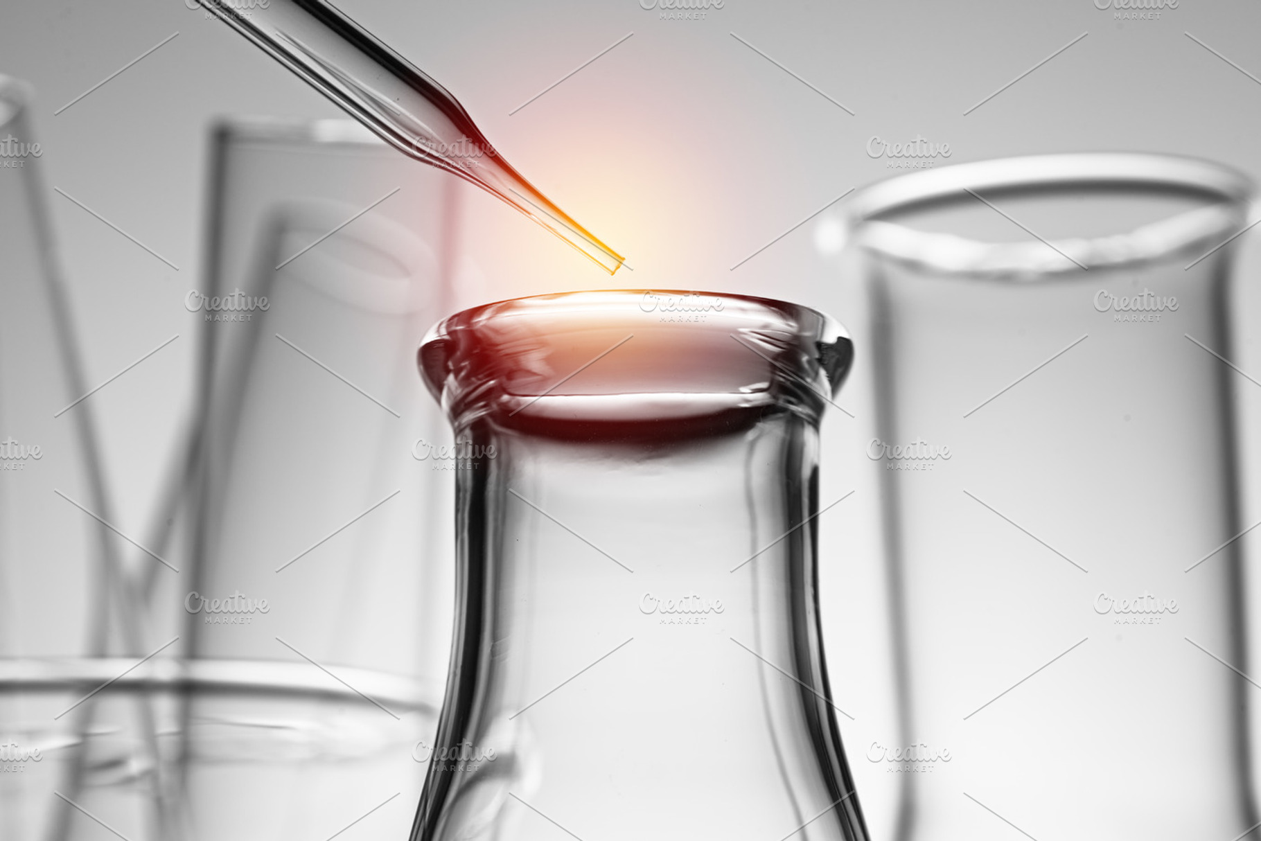Science laboratory test tubes containing chemistry, test, and scientific, an Industrial Photo by WindWalker
