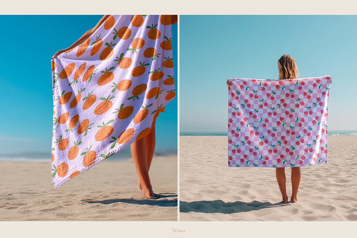 Beach Towel Mockup, a Household Mockup by Trissa (Photo 5 of 7)