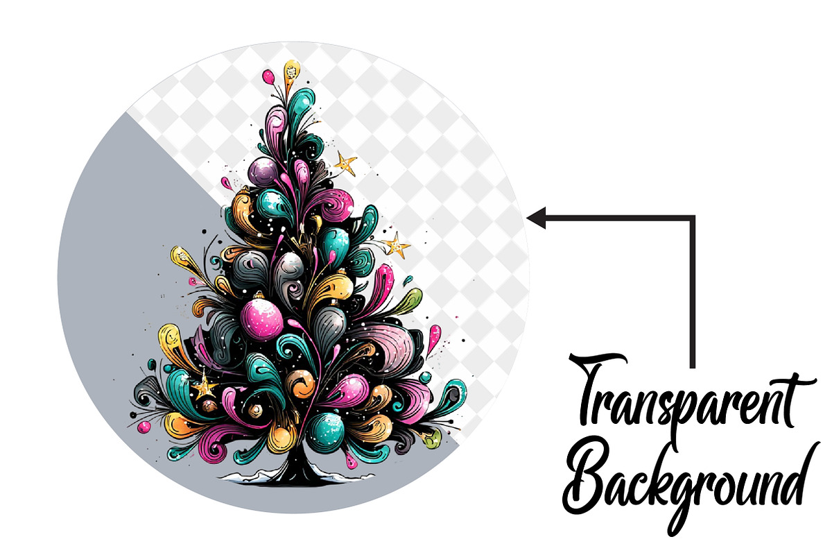 Christmas Tree Clipart, an Illustration by Pixels.Craft (Photo 2 of 6)