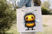 Whimsical Bee Spring Clipart Bundle, an Illustration by Canvas Craft (Thumbnail 7 of 7)