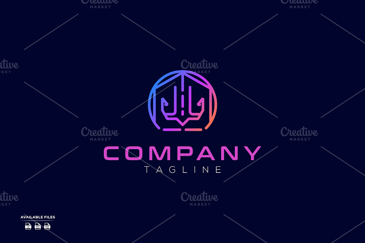 anchor design logo modern technology, a Branding & Logo Template by mhafifuadi