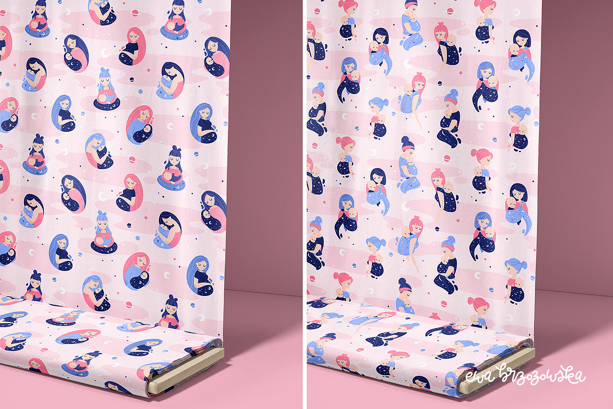 Carried by love - pattern collection, a Pattern Graphic by Brzozowska (Photo 2 of 8)