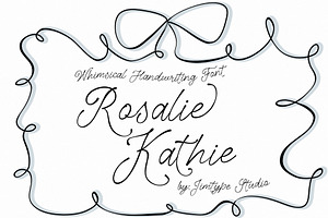 Rosalie Kathie - Whimsical Font