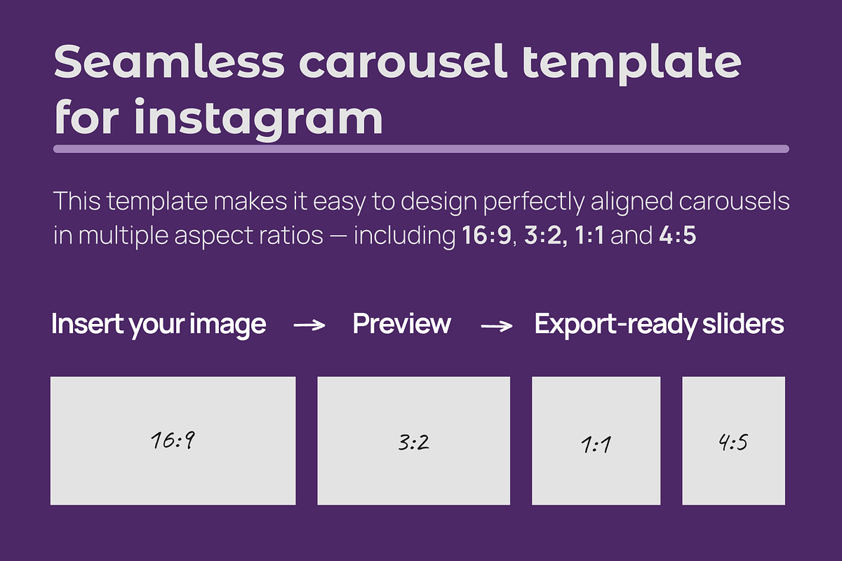 Seamless IG Carousel Template Figma, a Social Media Template by AnastasiaFlowStudio (Photo 1 of 4)