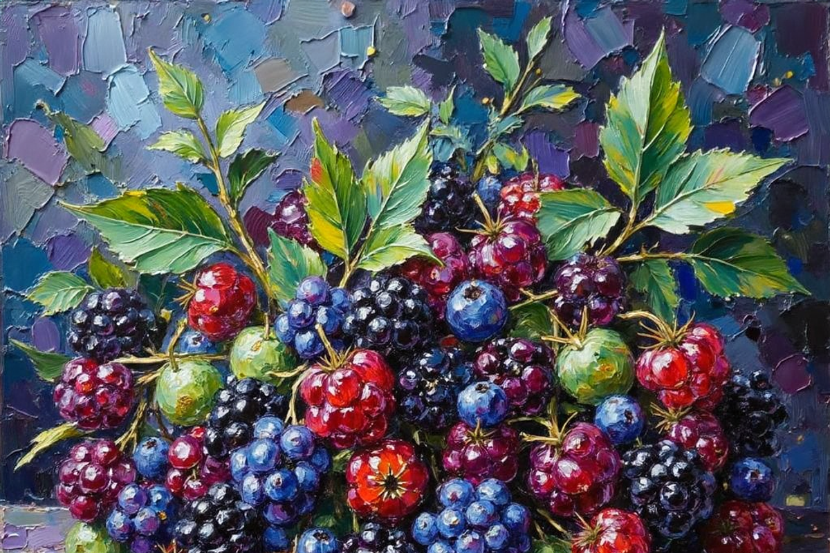 Tropical, Summer Fruit Oil Painting, a Food Illustration by PLUM&FIGS (Photo 8 of 22)