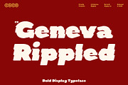 CS Geneva Rippled, a Sans Serif Font by Craft Supply Co. (Thumbnail 1 of 8)