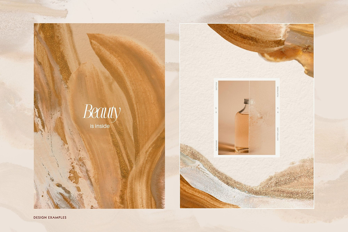 Cream Gold Hand Painted Textures, a Background Graphic by eclosque (Photo 19 of 32)