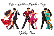 Vector Salsa & Wedding Dance Couples, a Person Illustration by Art of Sun (Thumbnail 2 of 3)