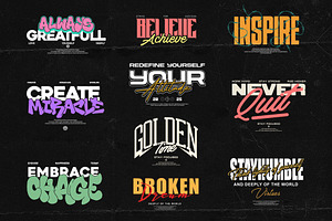 Typography Vol 2 – SVG, EPS, PNG