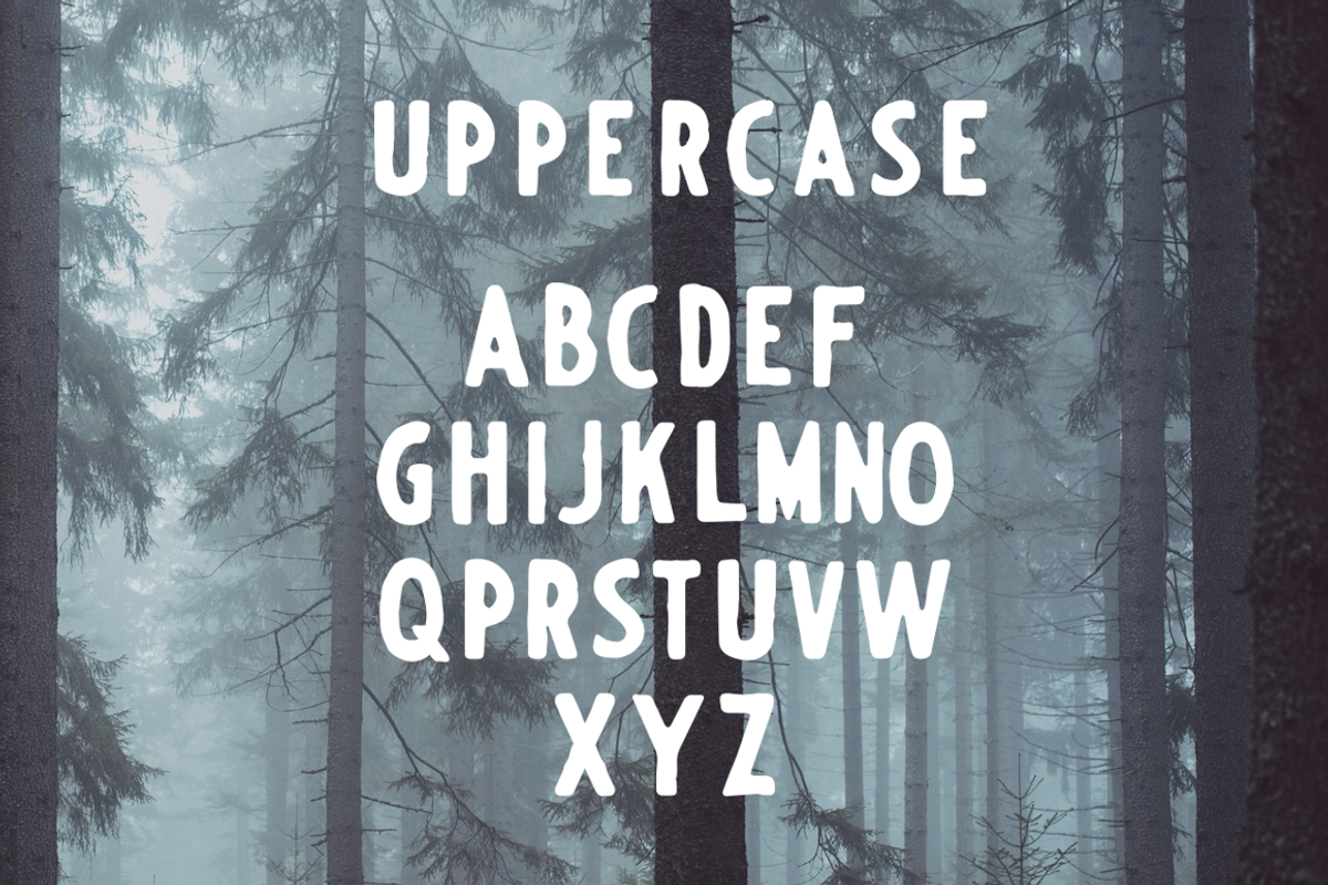 EVERGREEN - Hand drawn typeface, a Font by Mark Richardson (Photo 4 of 4)