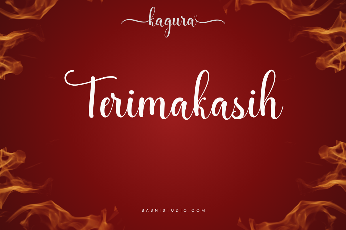 Kagura Modern Calligraphy, a Script Font by Basnistudio (Photo 13 of 13)