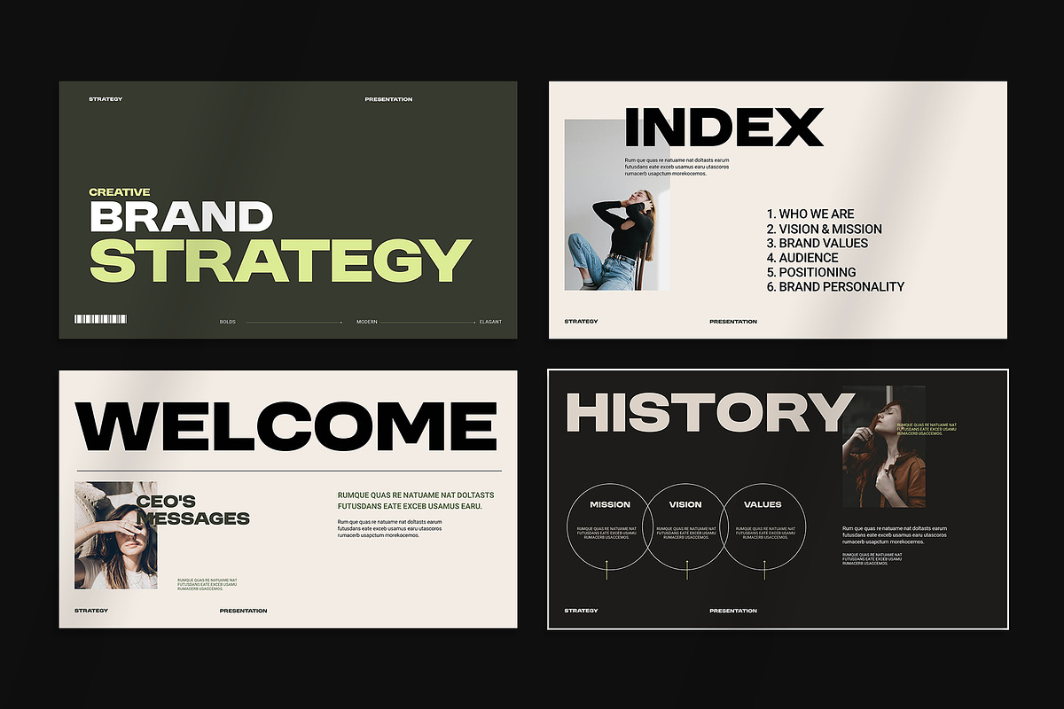 Brand Strategy Presentation Template, a Presentation Template by Oriofix (Photo 5 of 9)