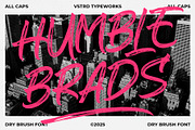 Humble Brads - Urban Brush Font, a Handwritten Font by VASTARD STUDIO (Thumbnail 1 of 12)