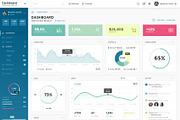 Dashboard Admin Panel PSD Template, an UI Kit Template by laaqiq (Thumbnail 2 of 14)