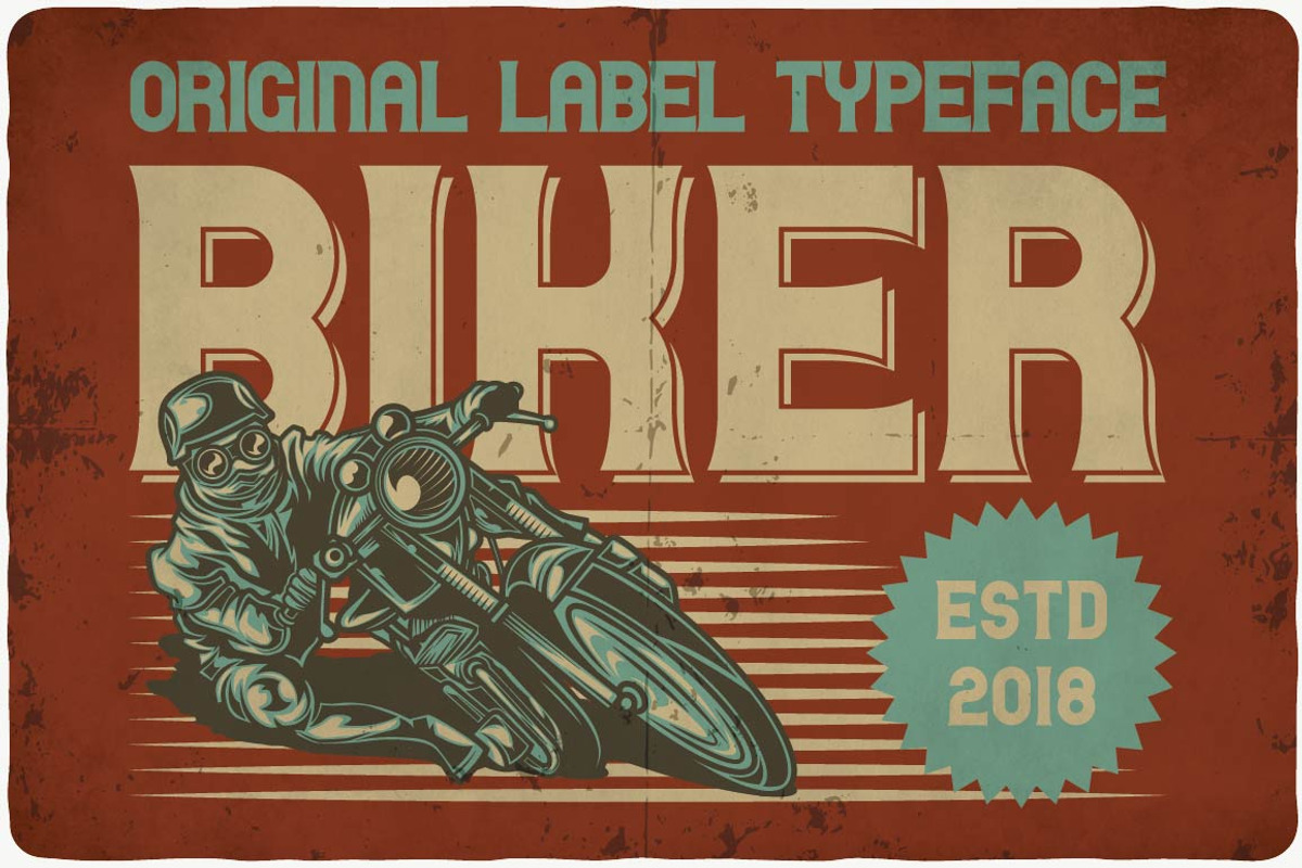 Biker typeface, a Symbol Font by VozzyStock (Photo 6 of 7)