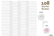 AI Dry Thin-Medium Pen Brushes, a Brush Add-On by 103cia (Thumbnail 2 of 3)