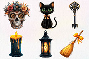 Vintage Glitter Halloween Clipart, an Icon by Dream Creation (Thumbnail 5 of 7)