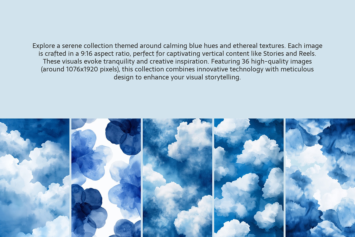 Blue Watercolor Backgrounds, an Abstract Photo by AI Petr Creative Agency (Photo 2 of 7)