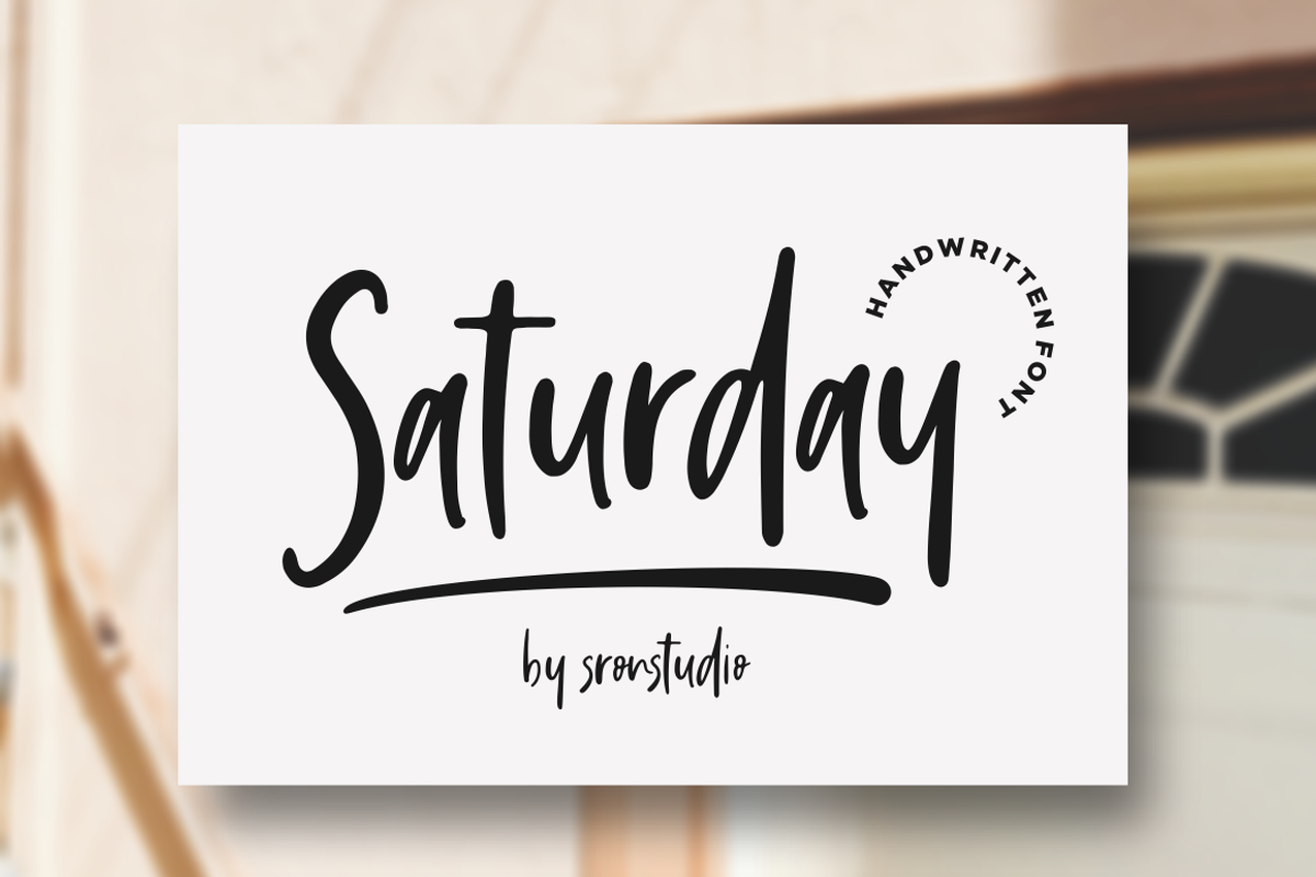 Saturday Vibes - Handwritten Font